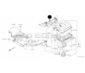 Air Filter Dust Assembly Nissan Serena C25 MR20DE 2.0i 2006-2010 