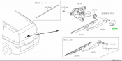 Rear Wiper Arm Nissan Elgrand E51 VQ35DE 3.5i V6 2004-2010 