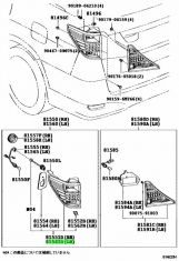 Lens & Body, Rear Combination Lamp, Left Toyota Alphard (Vellfire)  2AZ-FE 2.4i 2008-2015 